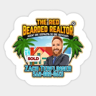 The Red Bearded Realtor New Logo Sticker